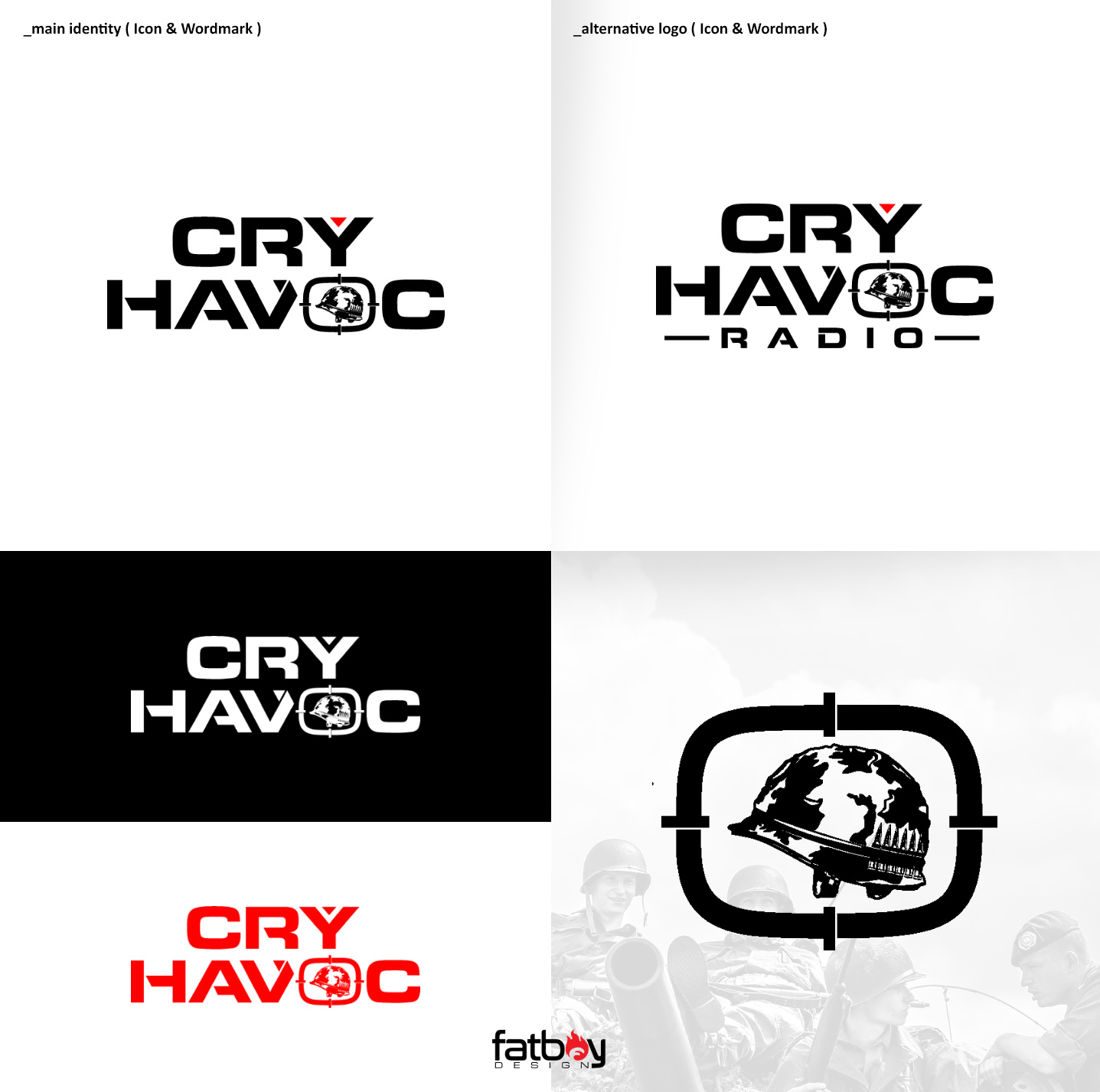 Logo Design by Fatboy Graphic for Cry Havoc Radio | Design #20444397