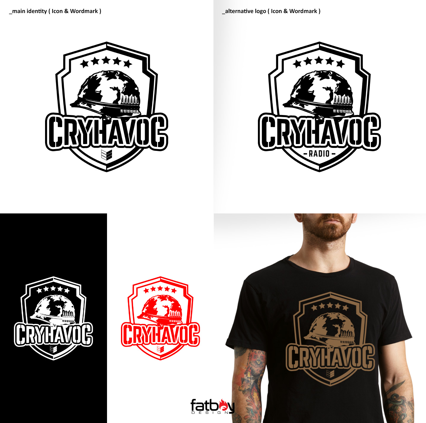 Logo Design by Fatboy Graphic for Cry Havoc Radio | Design #20444412