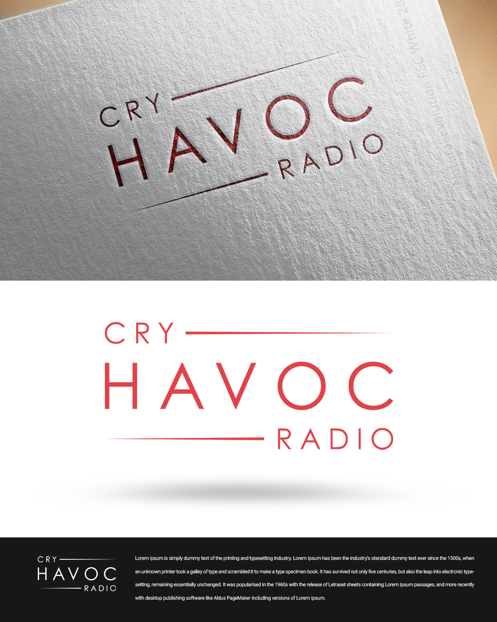 Logo Design by zingodesigns258 for Cry Havoc Radio | Design #20430588