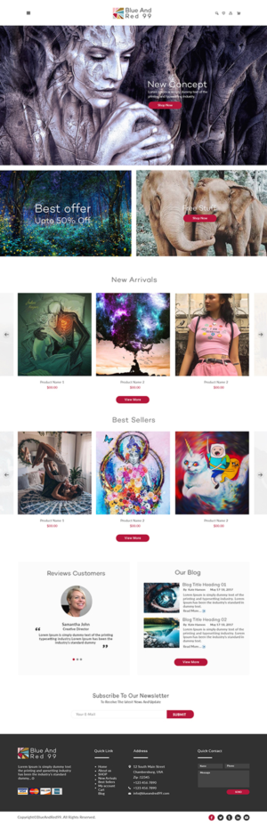 Shopify Design by bdesigner9 for this project | Design: #20464331