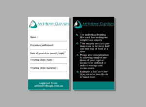 Design de Carte de Visite par Pixi Dust pour Anthony Clough | Design : #20430011