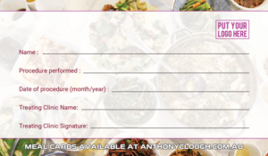 Weight loss surgery restaurant card | Business Card Design by Sandaruwan