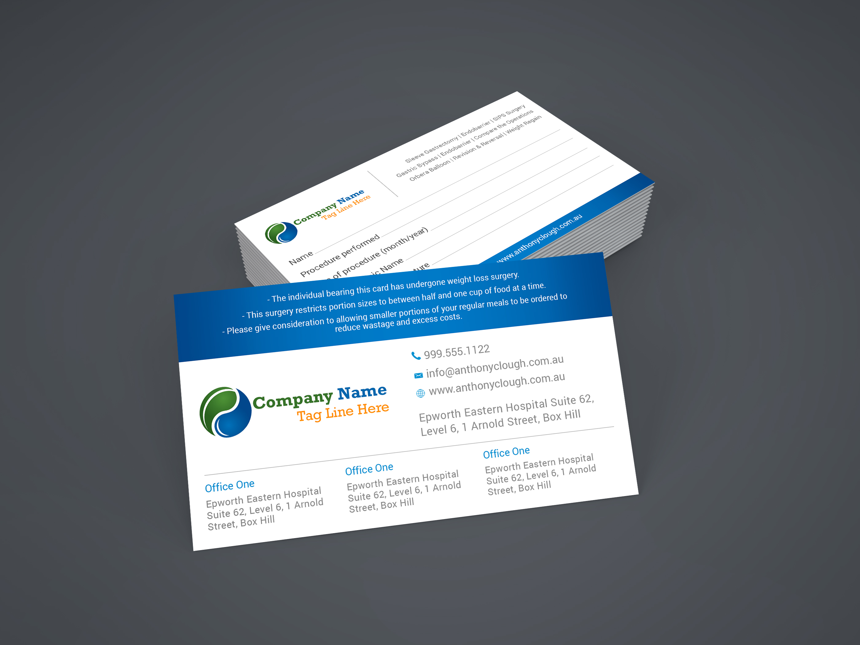 Business Card Design by ubaidomar for Anthony Clough | Design #20444901