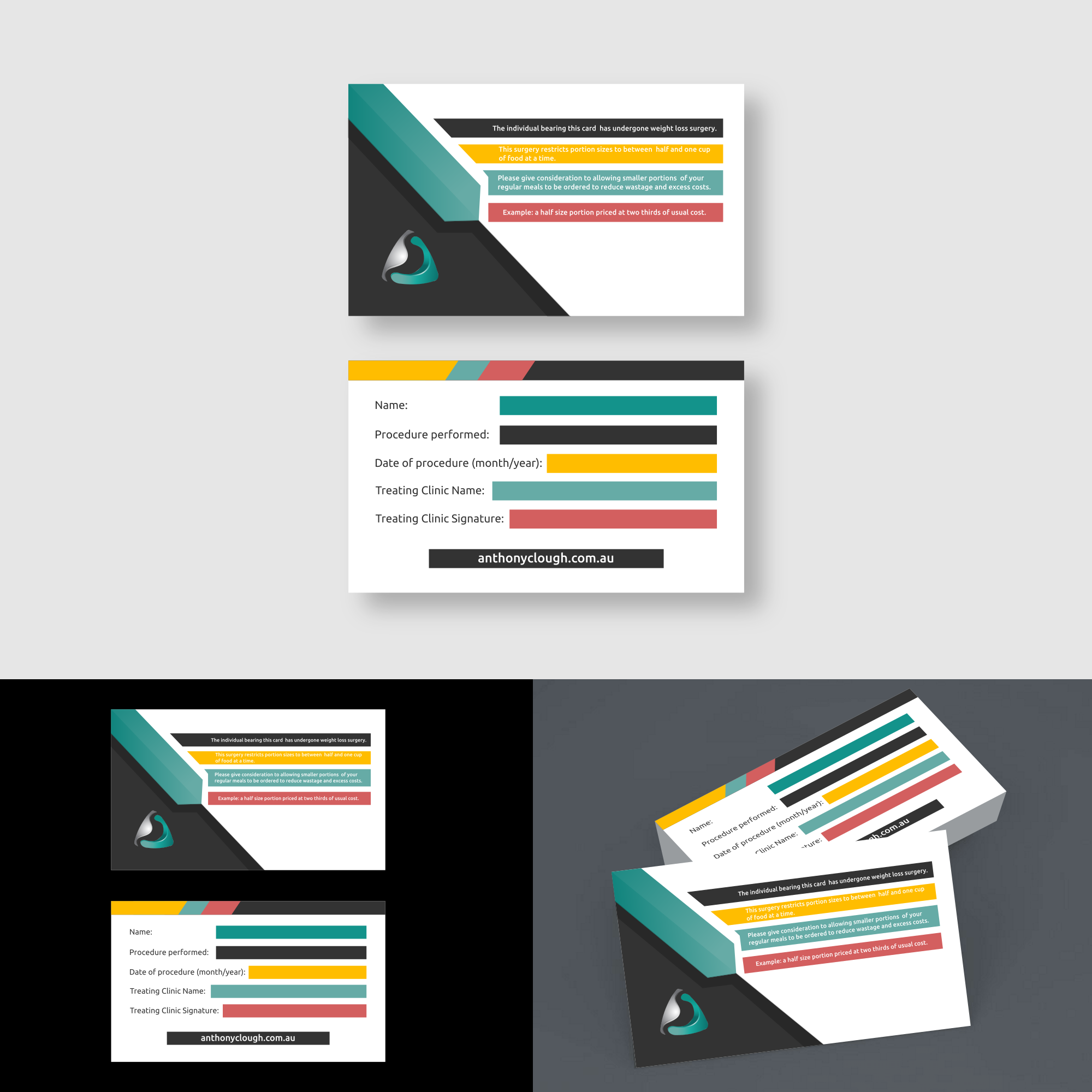 Business Card Design by zatsukiki for Anthony Clough | Design #20428320