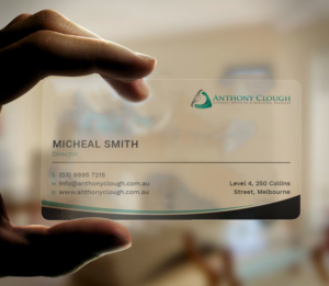 Design de Carte de Visite par Tripti Ranjan Gain pour Anthony Clough | Design : #20424266