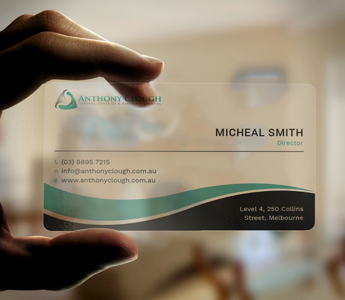 Business Card Design by Tripti Ranjan Gain for Anthony Clough | Design #20424274