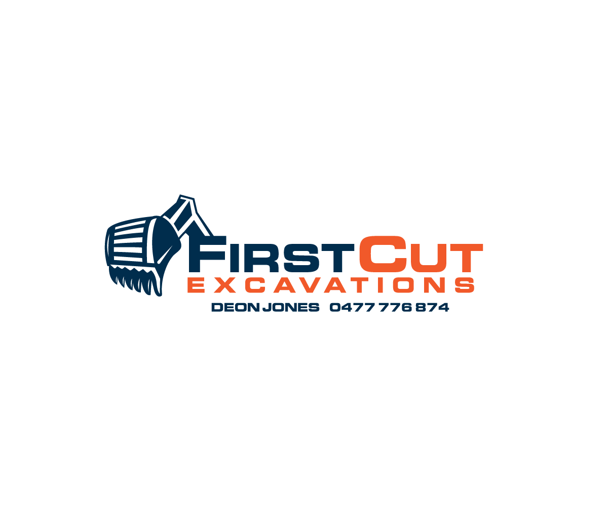 Logo Design by Wild Geek for First Cut Excavations  | Design #20451058