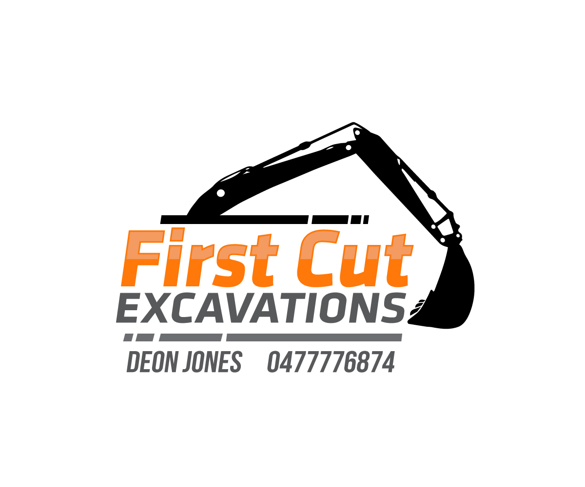 Logo Design by edwinnegz1 for First Cut Excavations  | Design #20457194