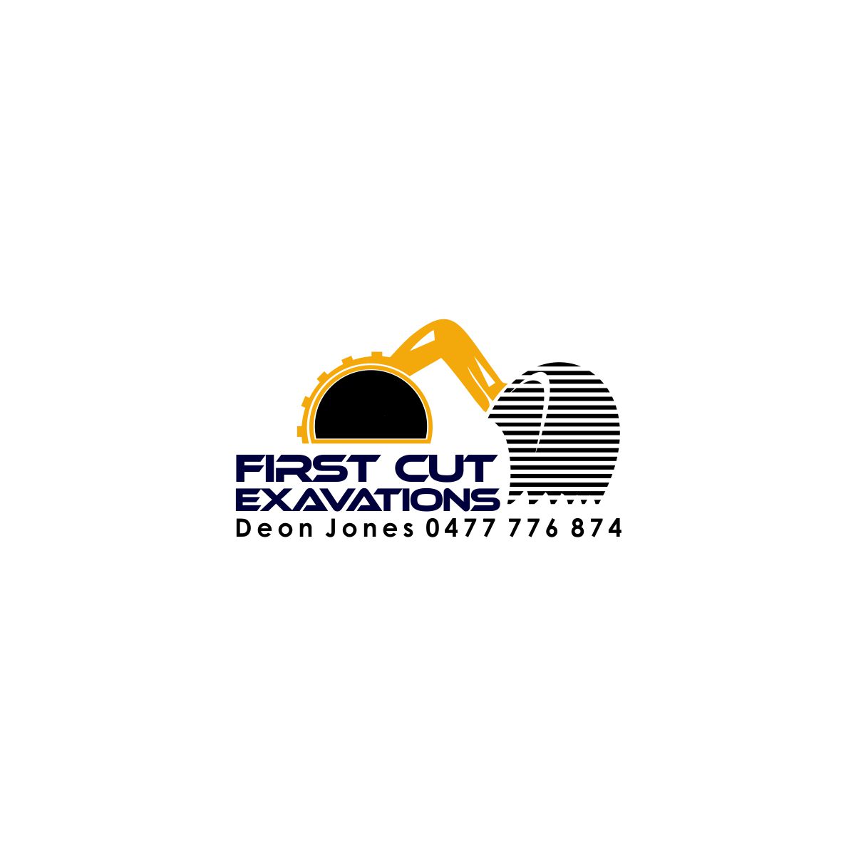 Diseño de Logo por basain 2 para First Cut Excavations  | Diseño #20451824