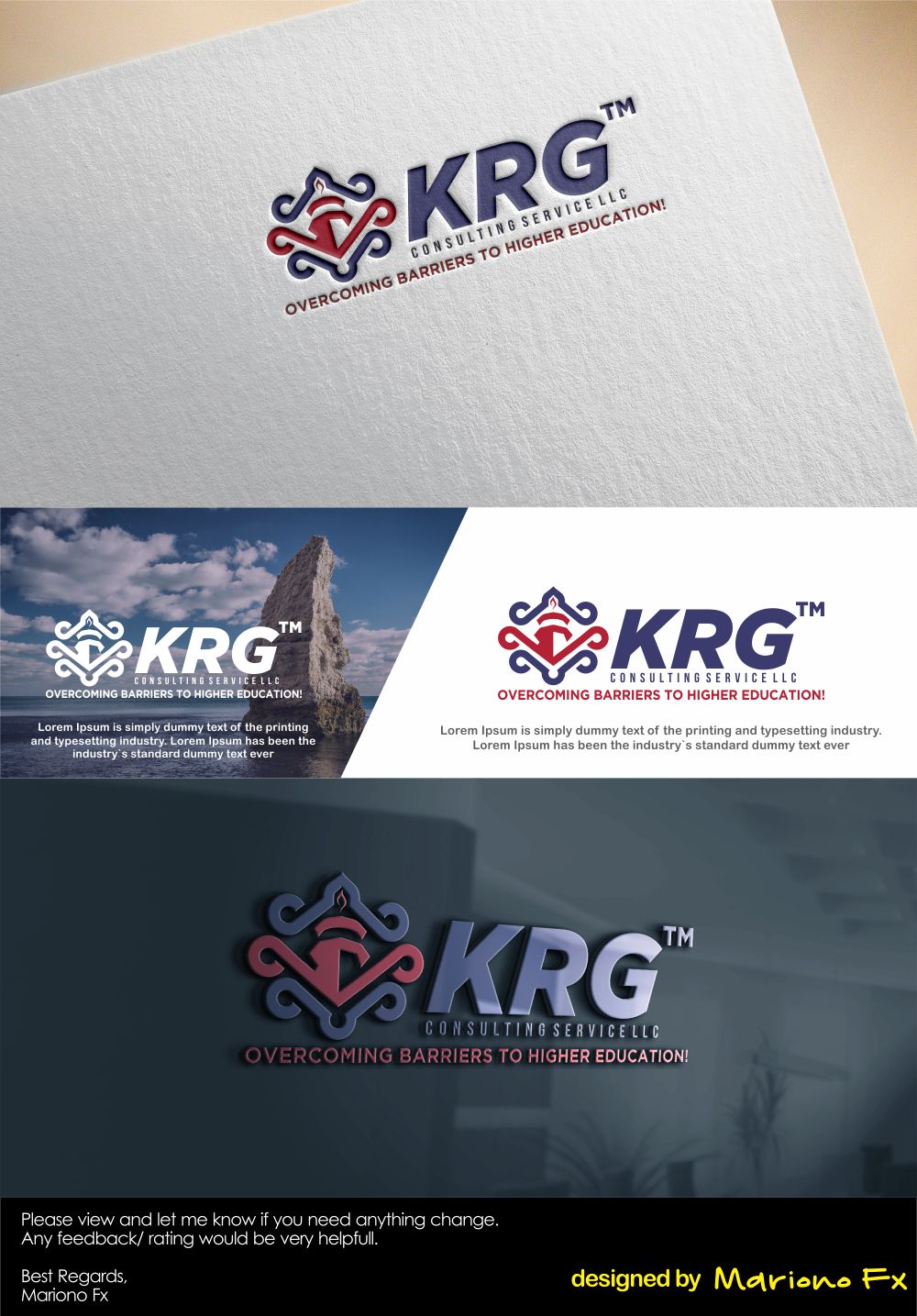 Design de Logo par Mariono Fx pour KRG CONSULTING SERVICES LLC | Design #20437382