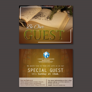Inviting A6 Flyer for Church membership | Flyer Design by aspiremedia