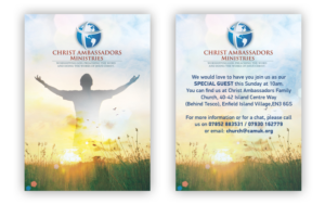 Inviting A6 Flyer for Church membership | Flyer Design by Alaya