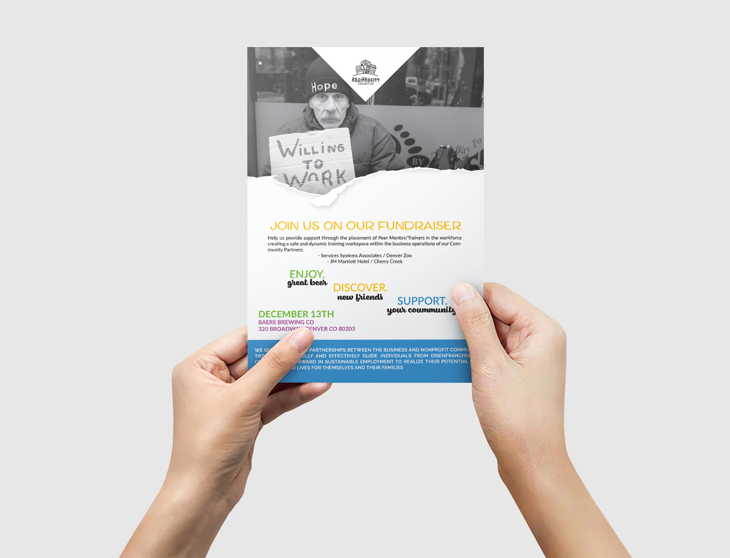 Flyer Design by Manke Creative for The Reciprocity Collective | Design #20432485