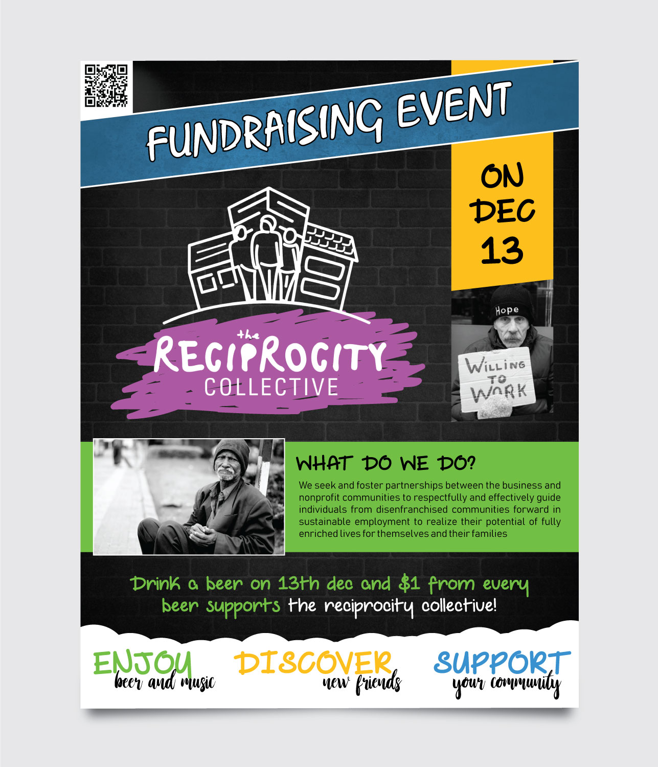 Flyer Design by vcreatived for The Reciprocity Collective | Design #20433934