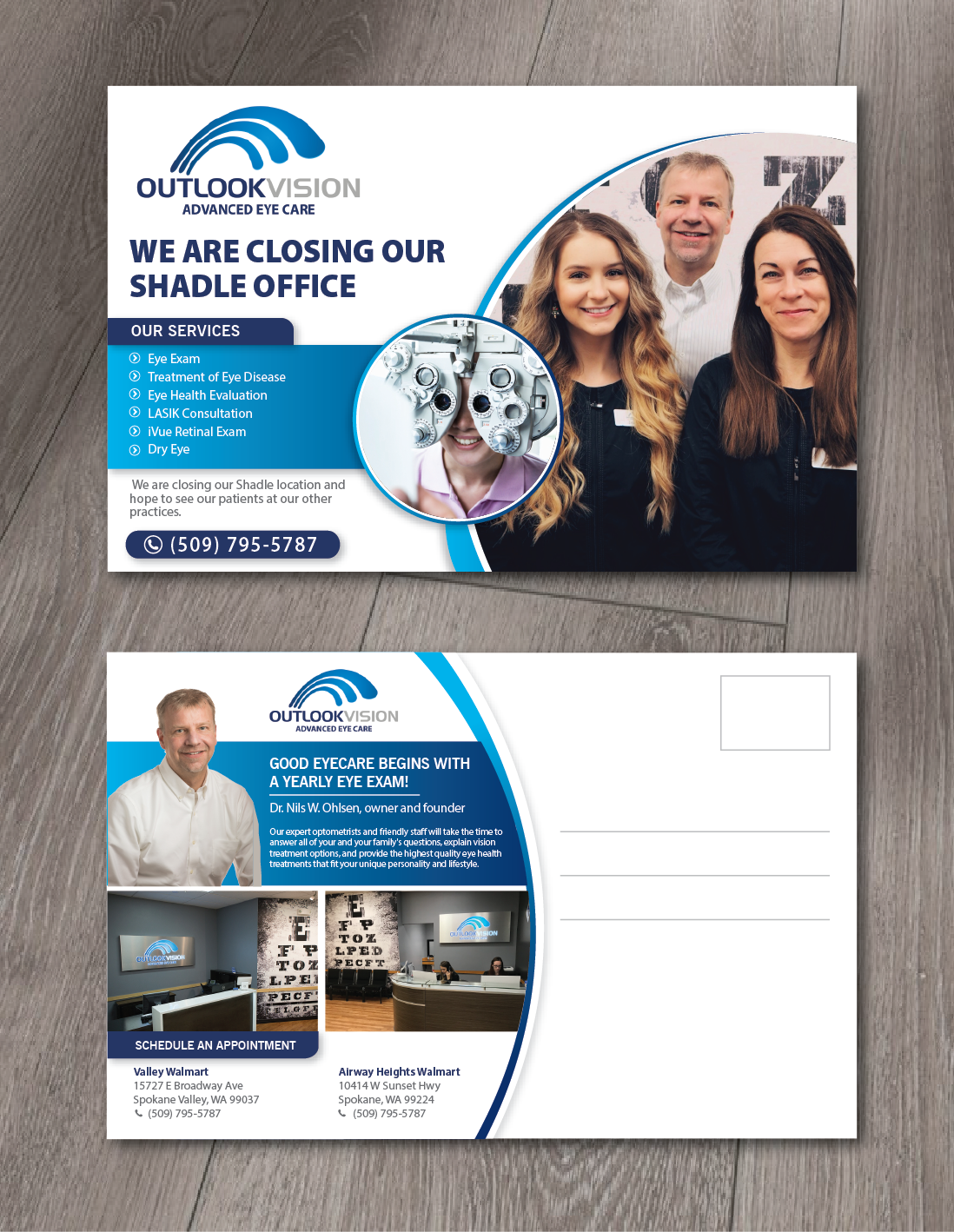 Postcard Design by alex989 for Outlook Vision | Design #20450529