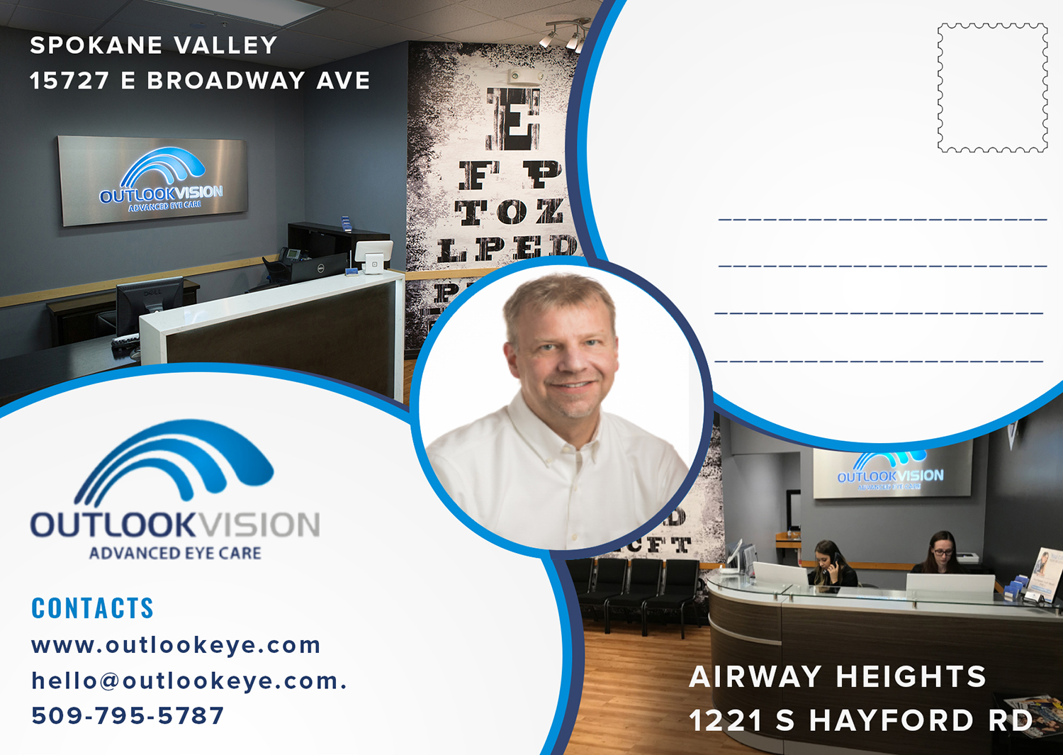 Postcard Design by Murry for Outlook Vision | Design #20510085