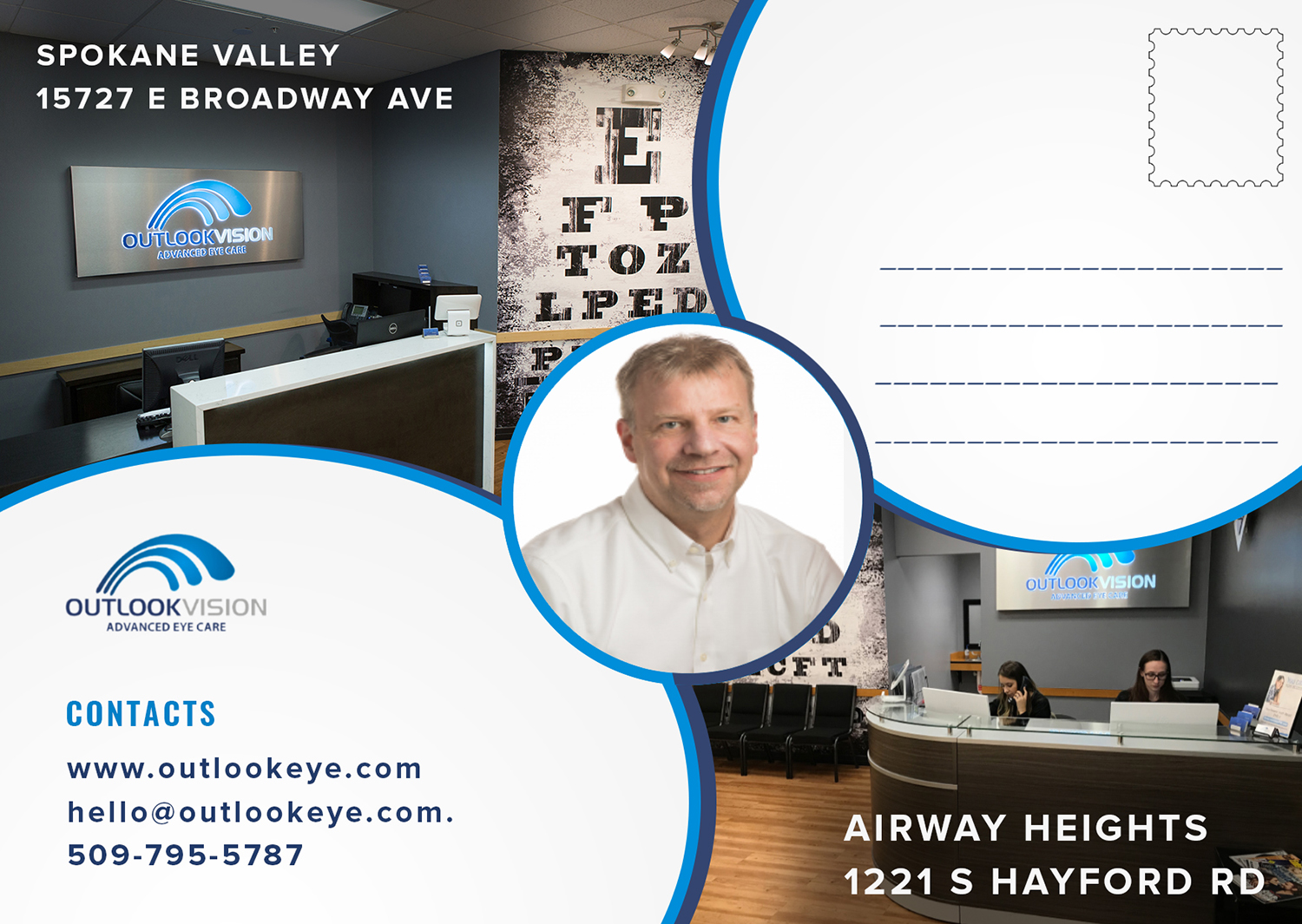 Postcard Design by Murry for Outlook Vision | Design #20511099