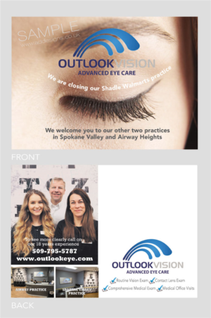 Postcard Design by the artworks for Outlook Vision | Design #20483064
