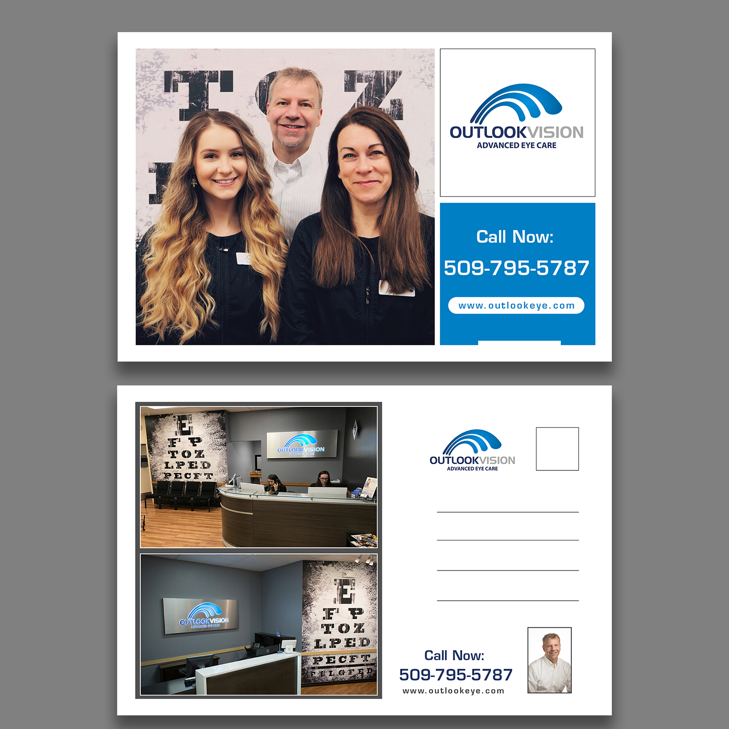 Postcard Design by debdesign for Outlook Vision | Design #20453935