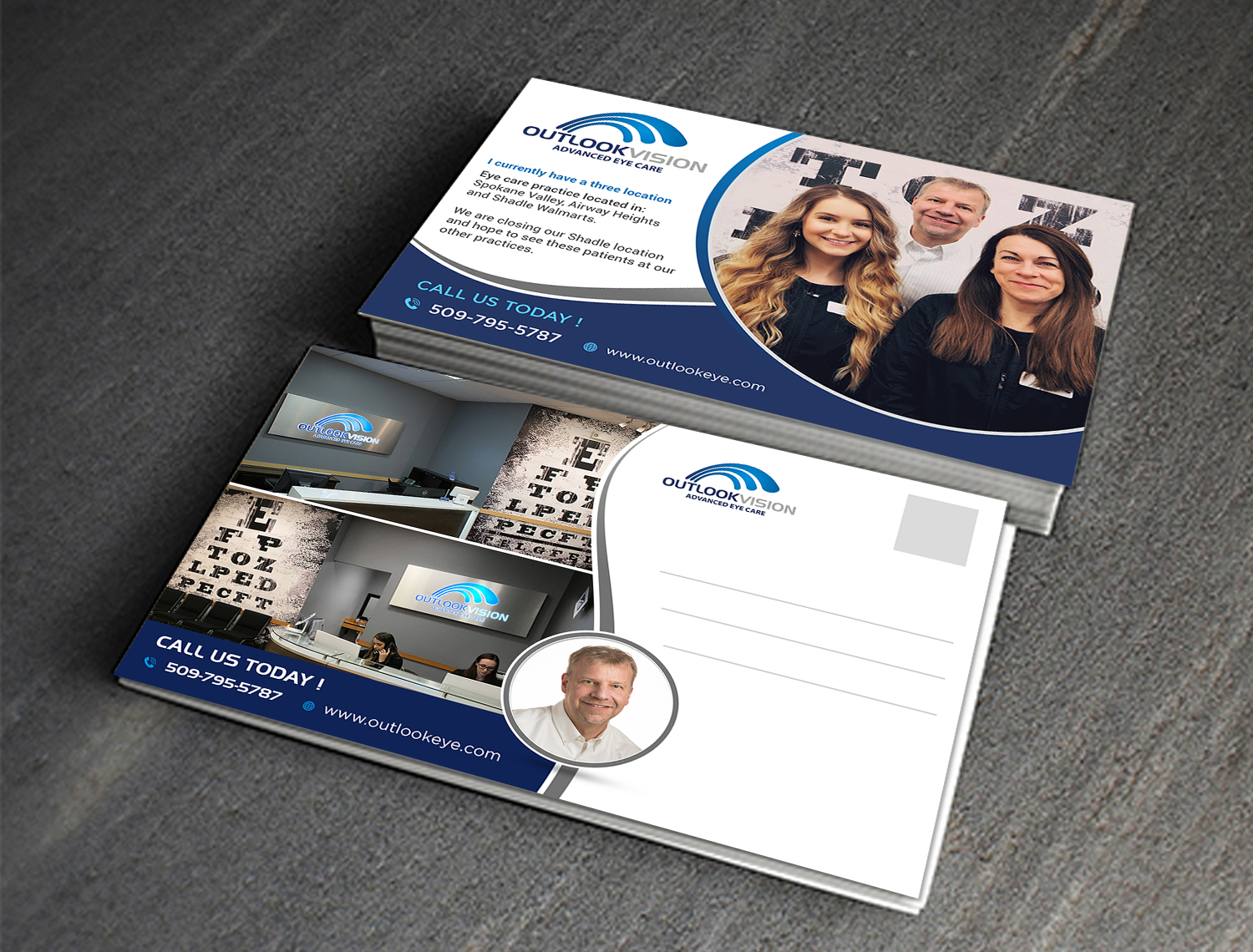 Postcard Design by debdesign for Outlook Vision | Design #20479579