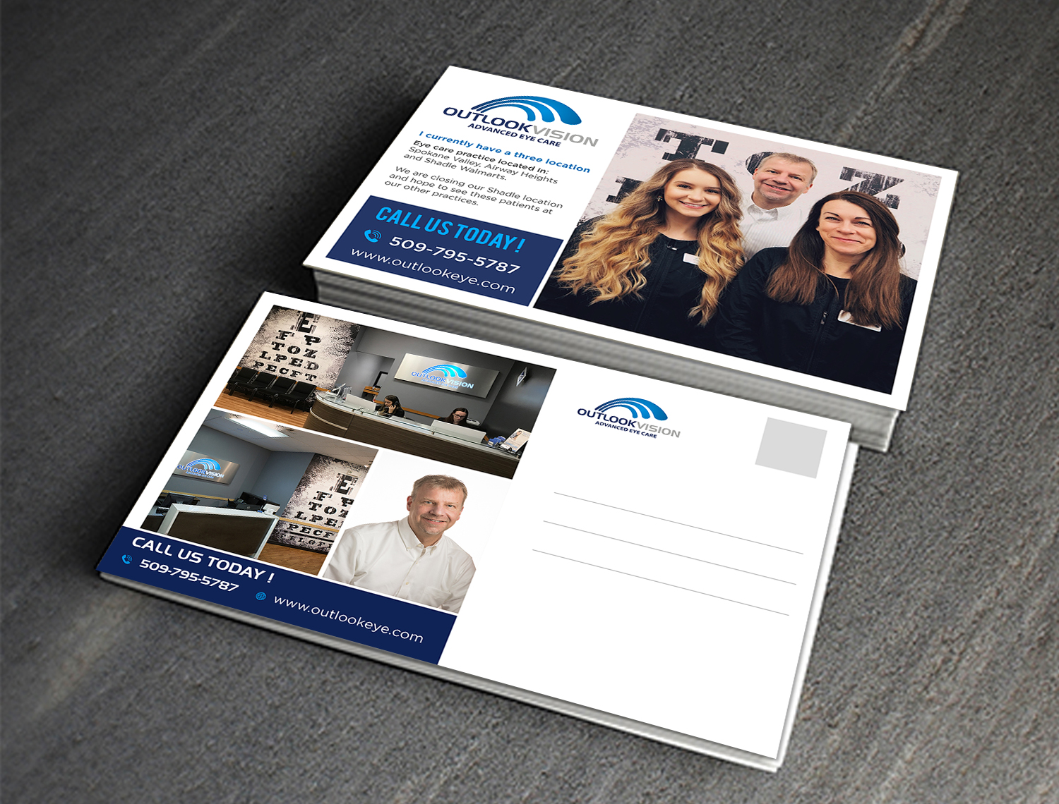 Postcard Design by debdesign for Outlook Vision | Design #20479892