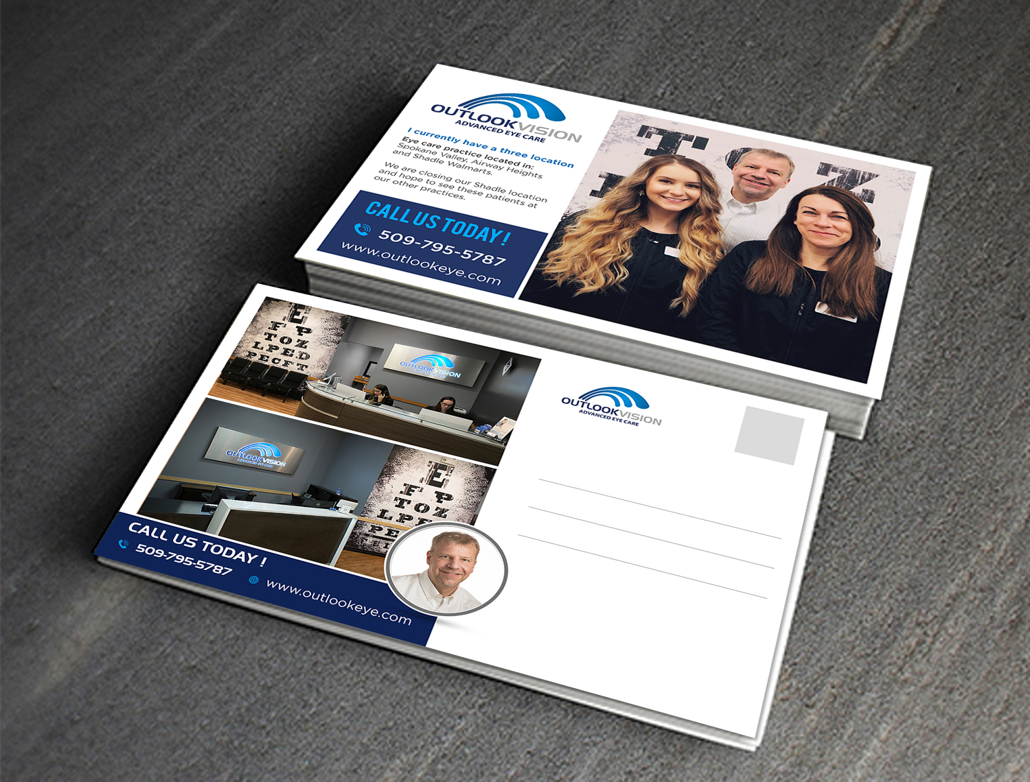 Postcard Design by debdesign for Outlook Vision | Design #20479893