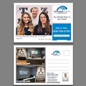 Postcard Design by debdesign for Outlook Vision | Design: #20571941