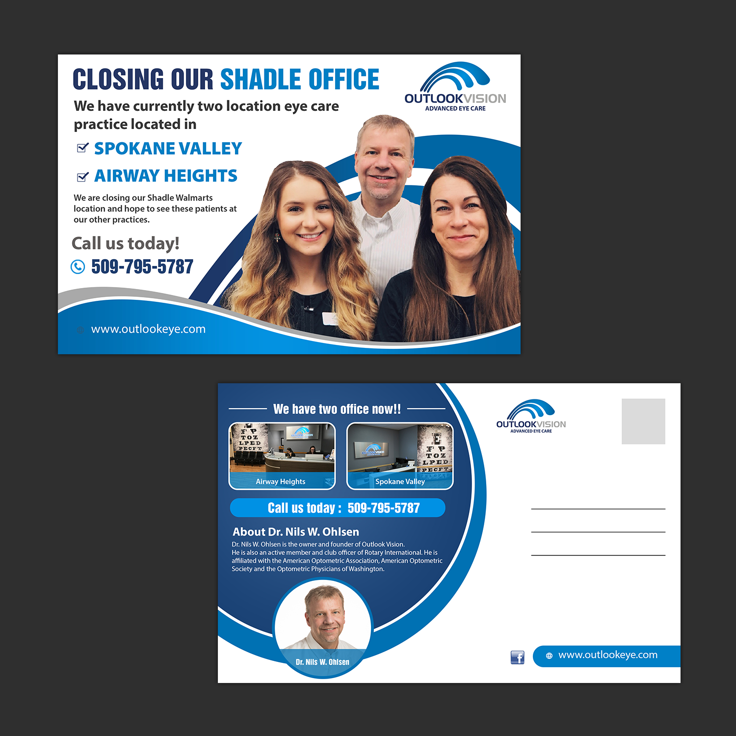 Postcard Design by aspiremedia for Outlook Vision | Design #20473384
