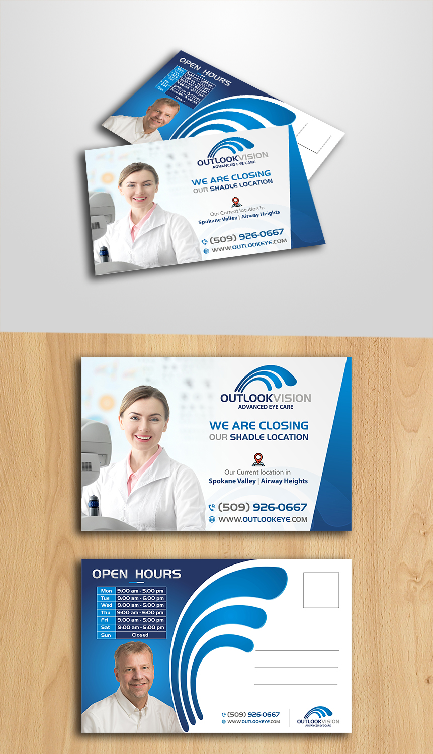 Postcard Design by ecorokerz for Outlook Vision | Design #20442368