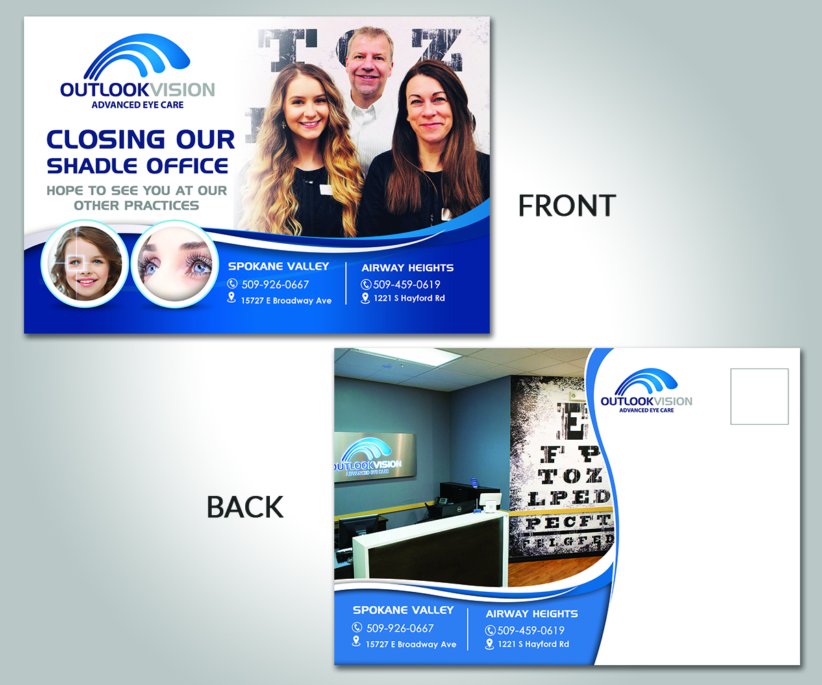 Postcard Design by innovative earth for Outlook Vision | Design #20449304