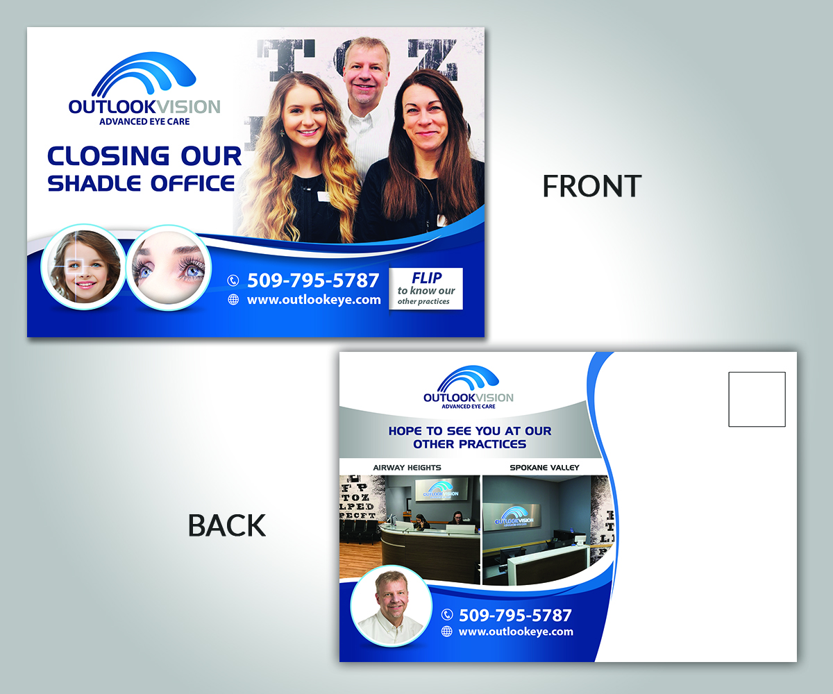 Postcard Design by innovative earth for Outlook Vision | Design #20449718