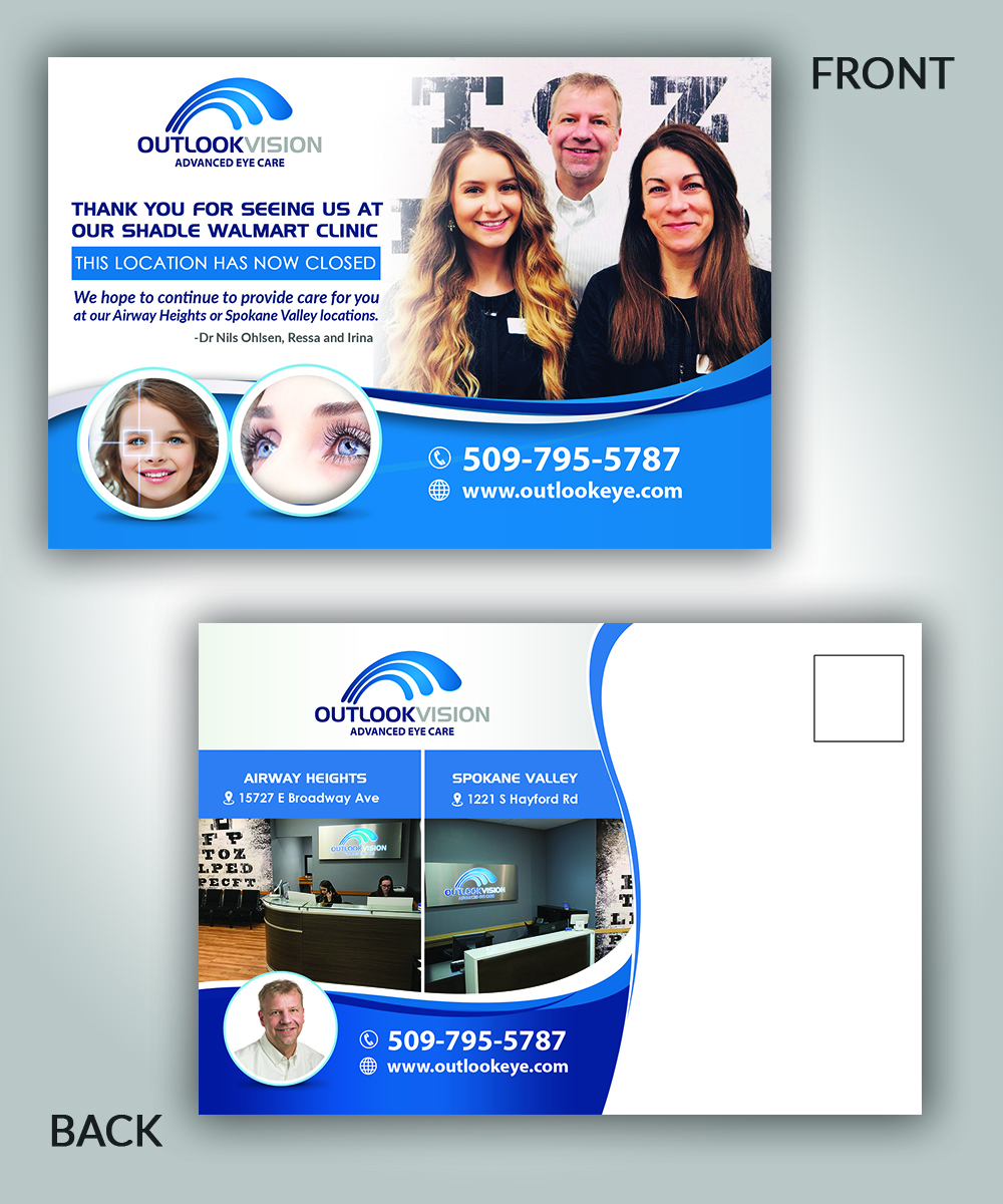 Design de Carte Postale par innovative earth pour Outlook Vision | Design #20523006