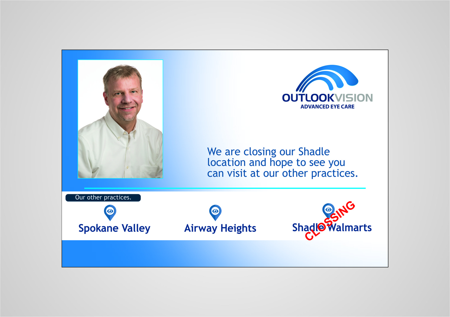 Postcard Design by ajeesh.in for Outlook Vision | Design #20437992