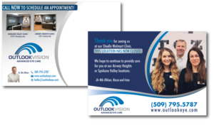 Postcard Design by TracyInspires for Outlook Vision | Design #20530241