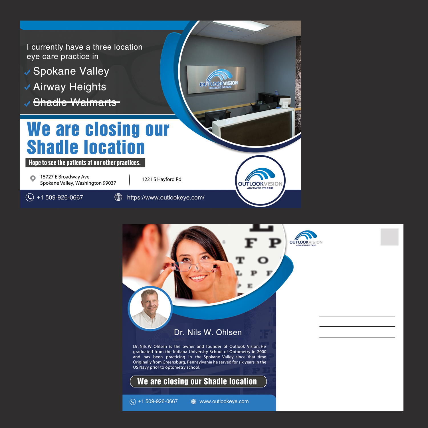 Postcard Design by Schöpfer for Outlook Vision | Design #20446544