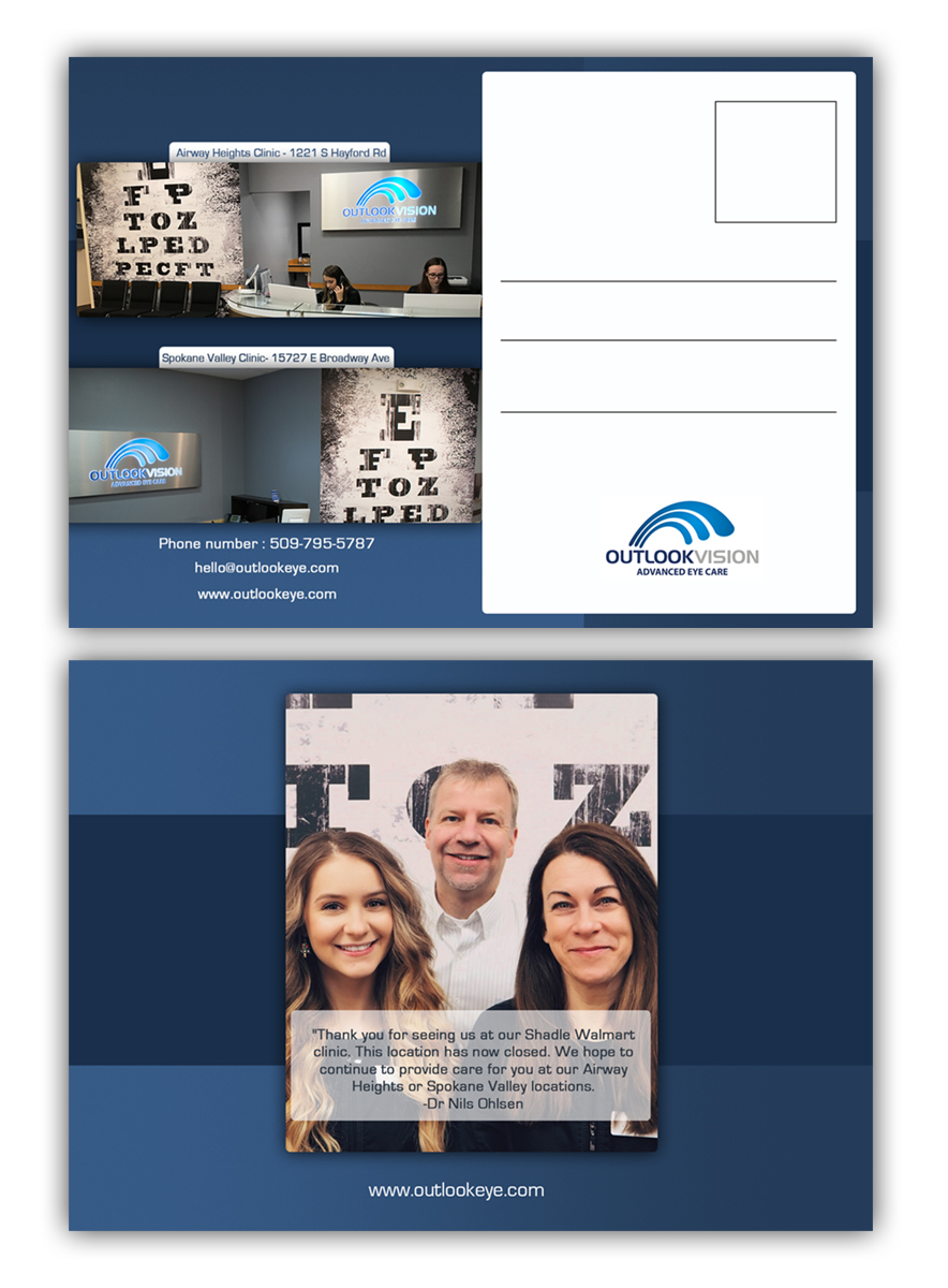 Postcard Design by Ngoeg for Outlook Vision | Design #20492115