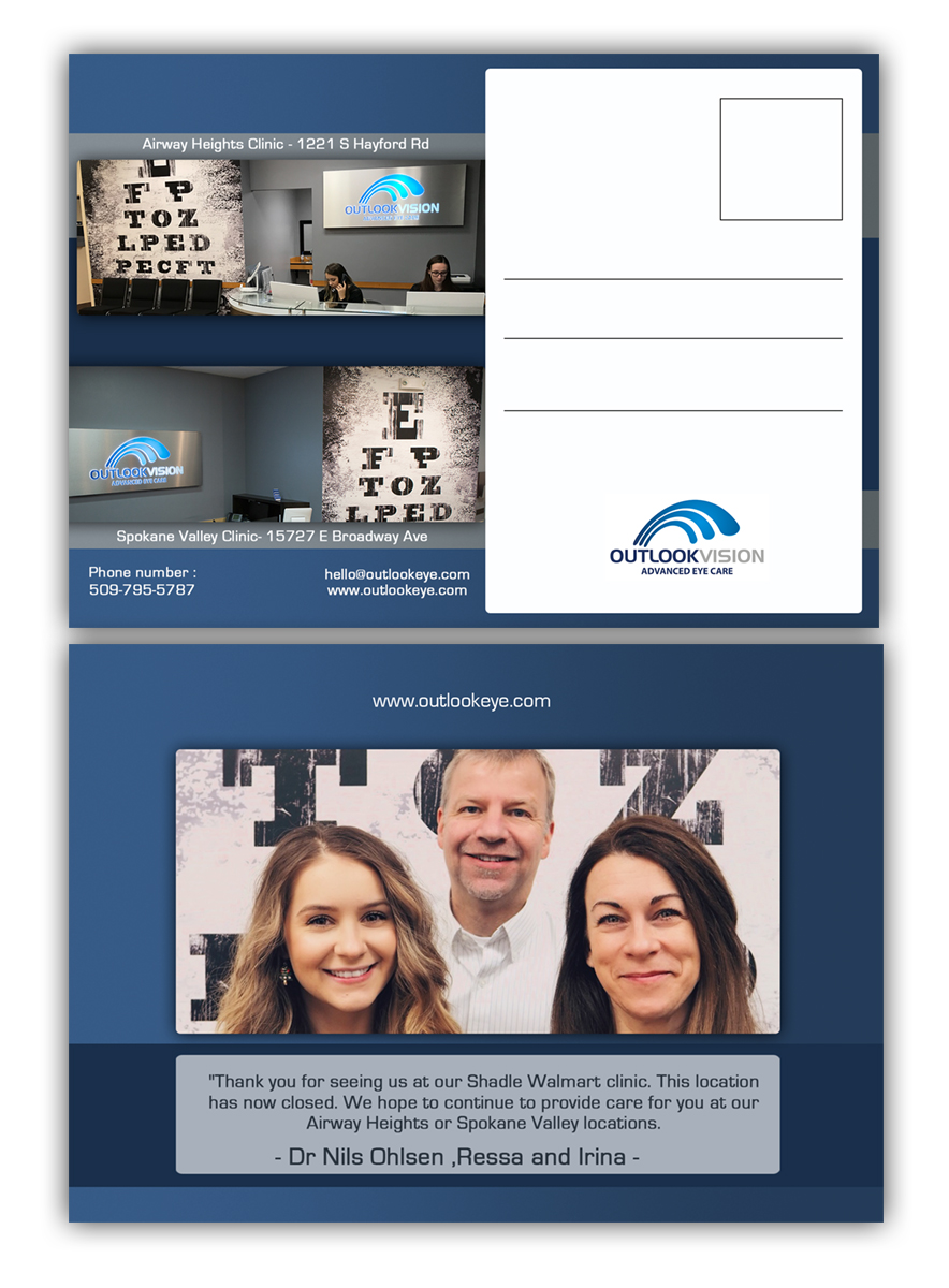 Postcard Design by Ngoeg for Outlook Vision | Design #20492128