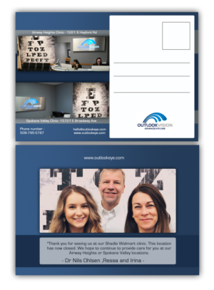 Postcard Design by Ngoeg for Outlook Vision | Design: #20492128