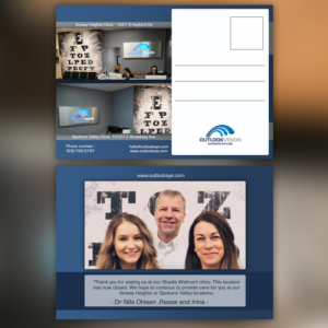 Postcard Design by Ngoeg for Outlook Vision | Design: #20506842