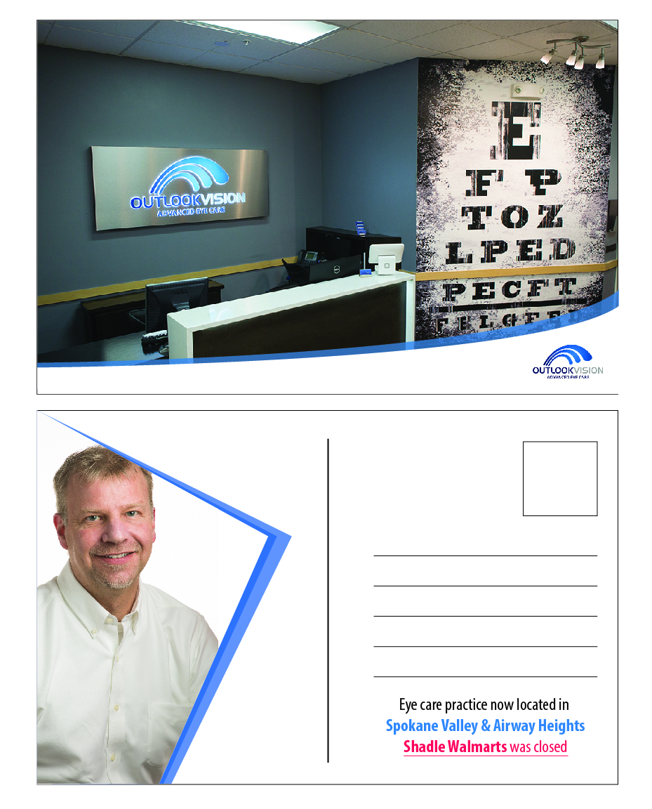 Postcard Design by TNV Design for Outlook Vision | Design #20440486