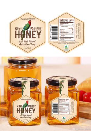 Label Design by Giovanni for King Parrot Honey | Design #20443861