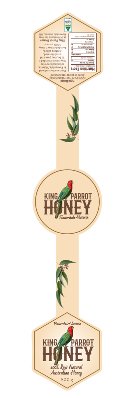 Label Design by Giovanni for King Parrot Honey | Design #20467090