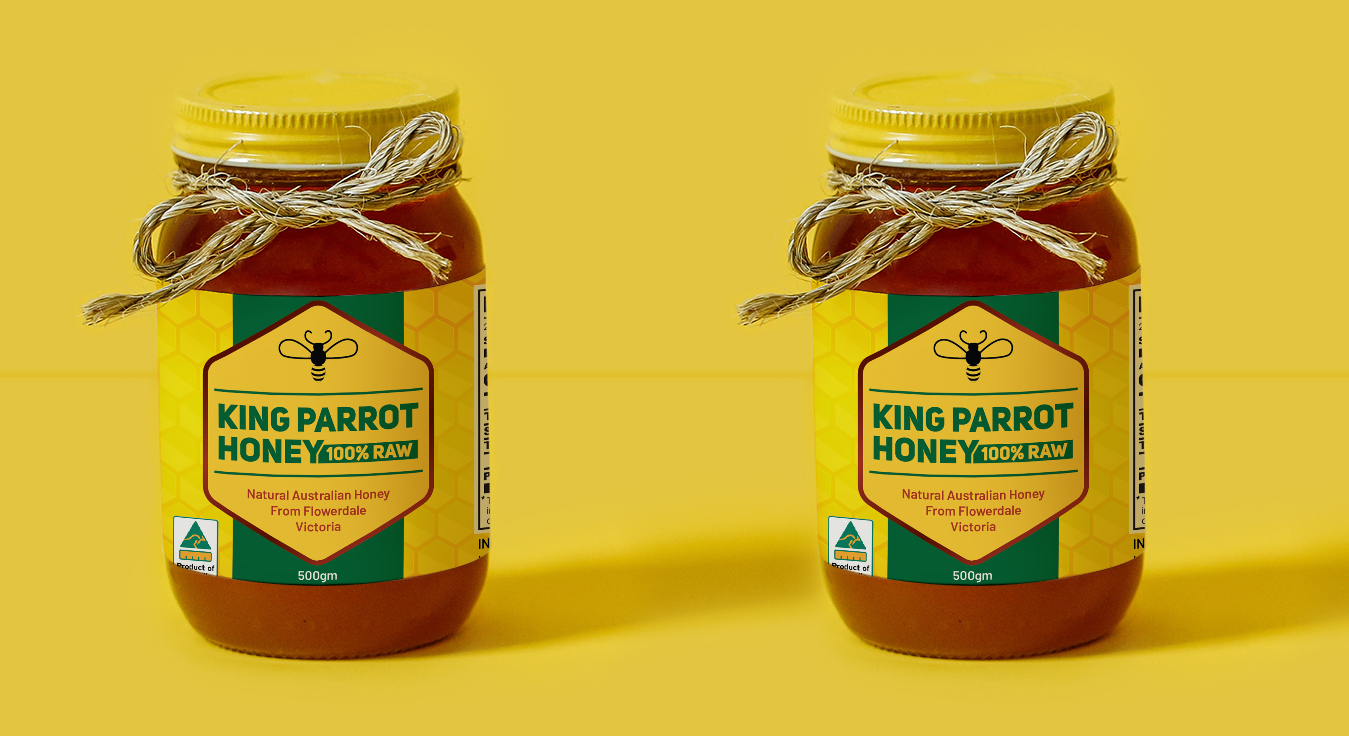 Label Design by Deziners Zone for King Parrot Honey | Design #20444543