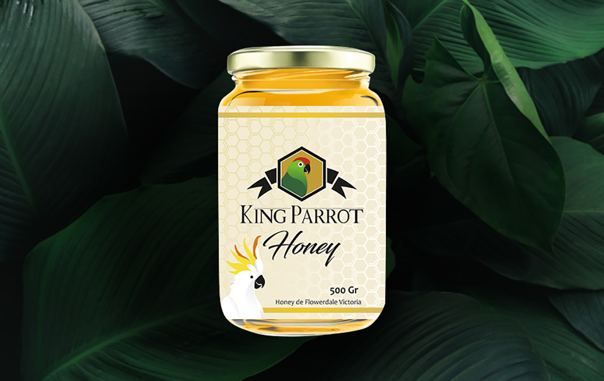Label Design by mgfrontado for King Parrot Honey | Design #20439332