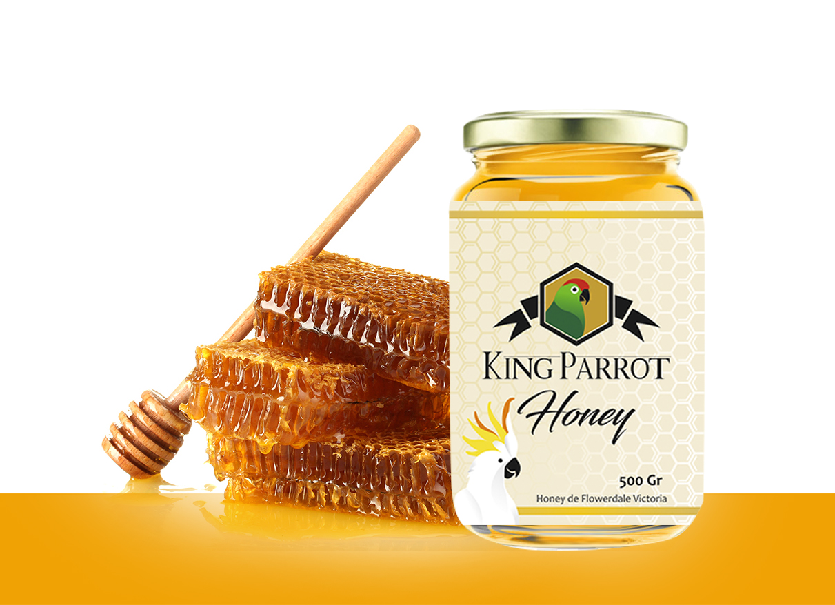 Label Design by mgfrontado for King Parrot Honey | Design #20439333