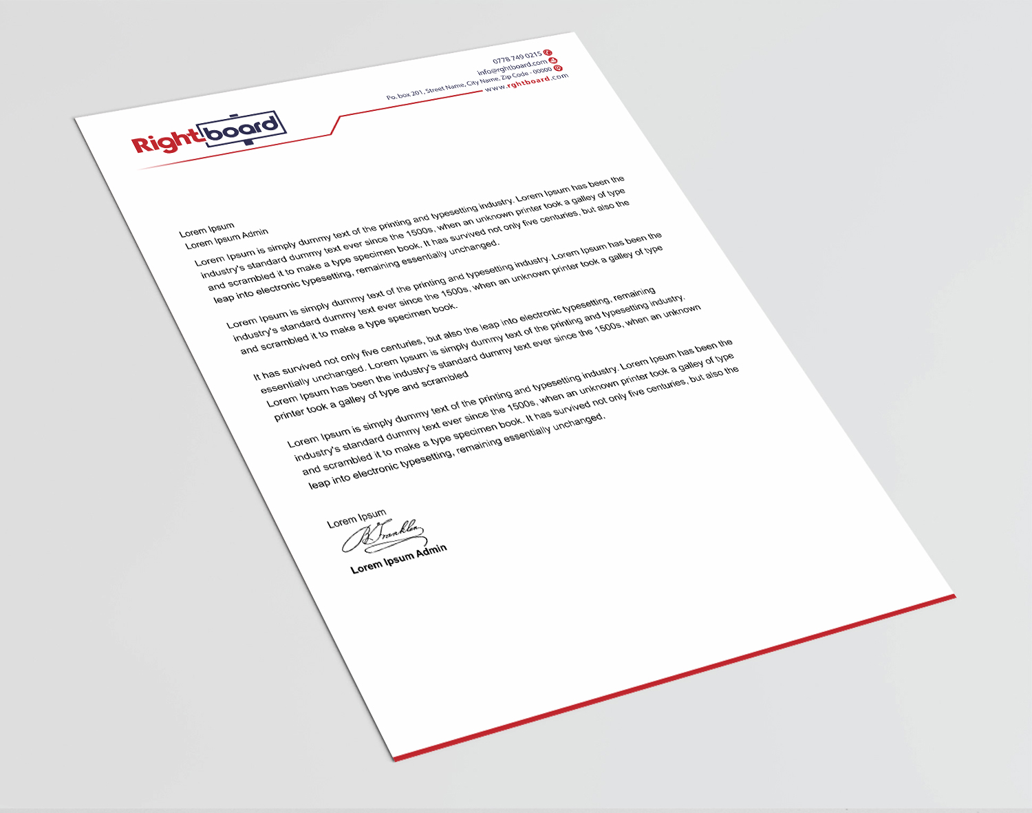 Design En-Tête par Infinitive Technology pour Rightboard | Design #20440030