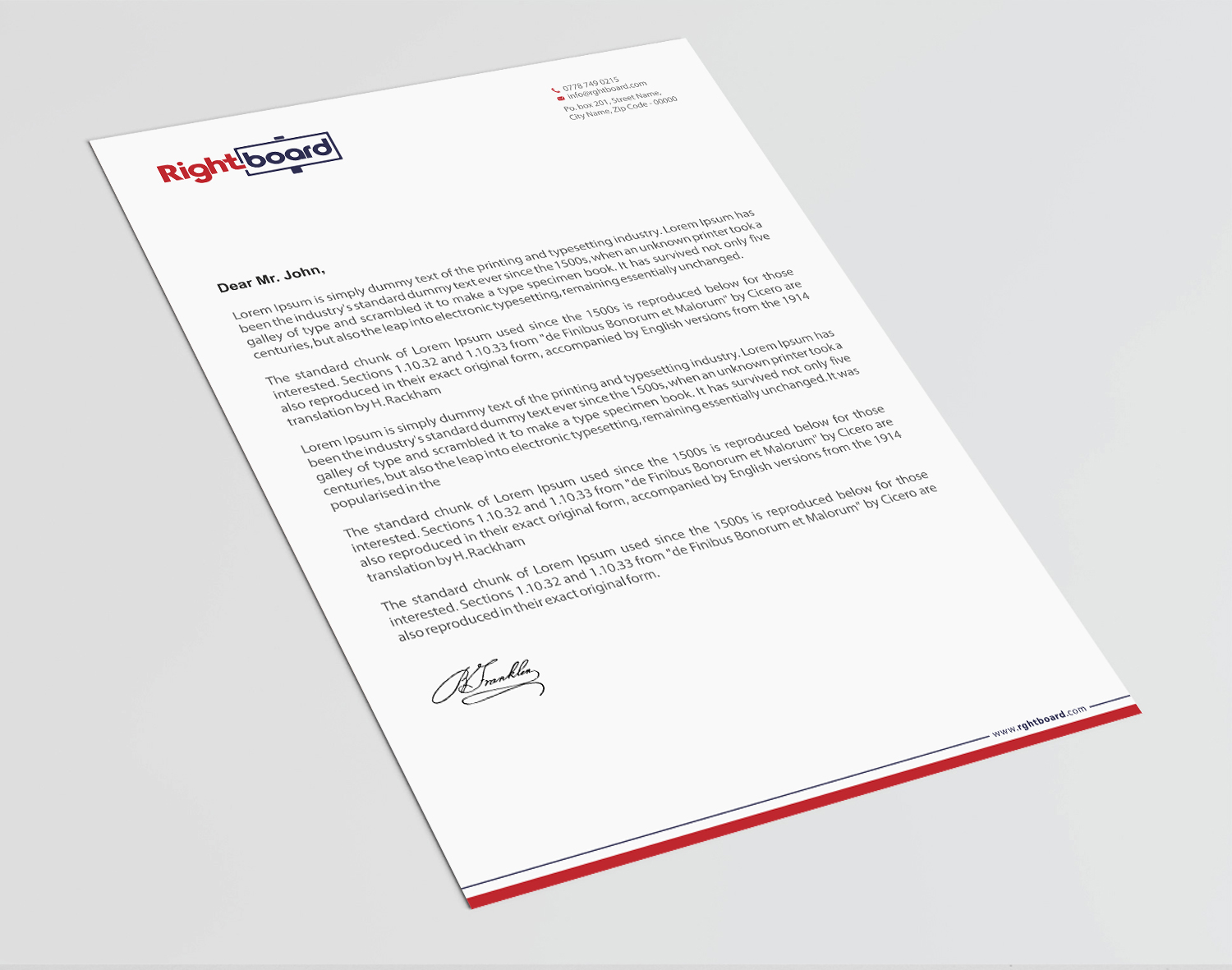 Design En-Tête par Infinitive Technology pour Rightboard | Design #20440033