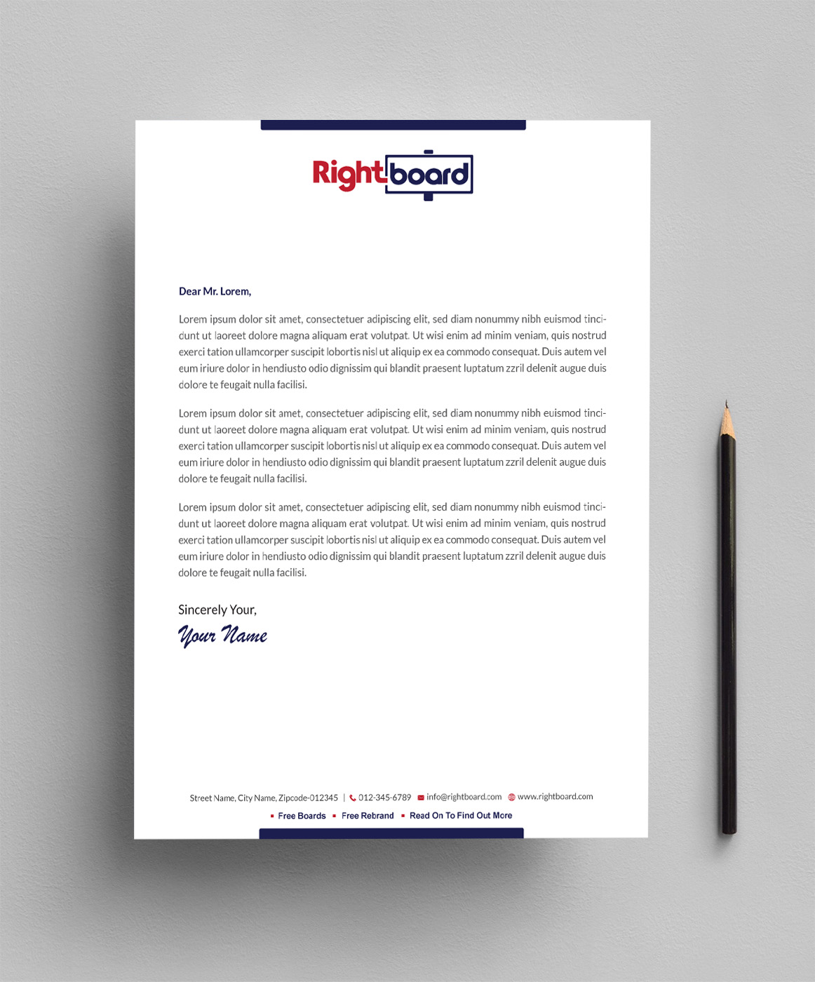 Letterhead Design by Infinitive Technology for Rightboard | Design #20440123