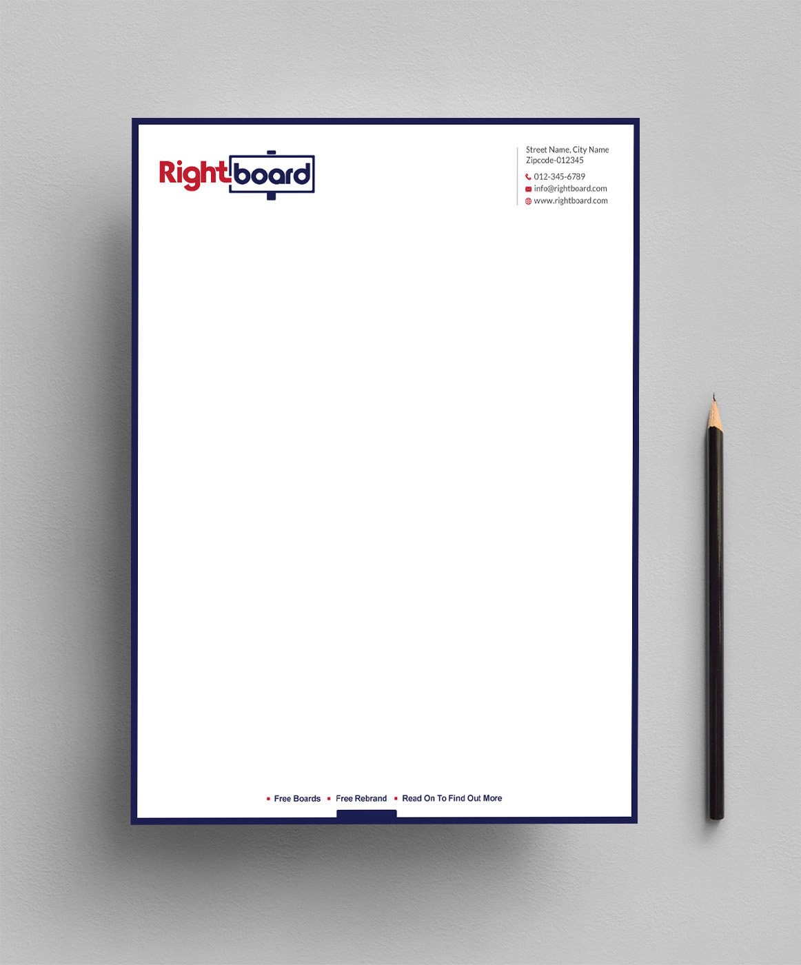 Letterhead Design by Infinitive Technology for Rightboard | Design #20440126