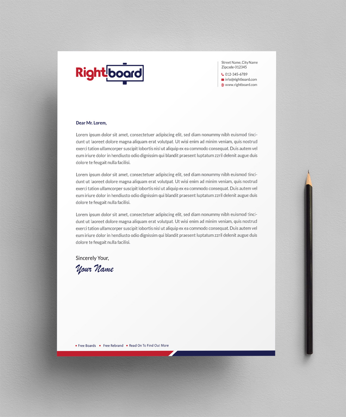 Letterhead Design by Infinitive Technology for Rightboard | Design #20440127